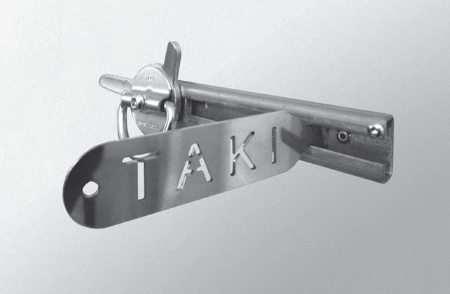 TAKI®-puhdistusrauta kiskossa