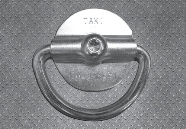 Surface-mounted TAKI® floor anchor with D-ring